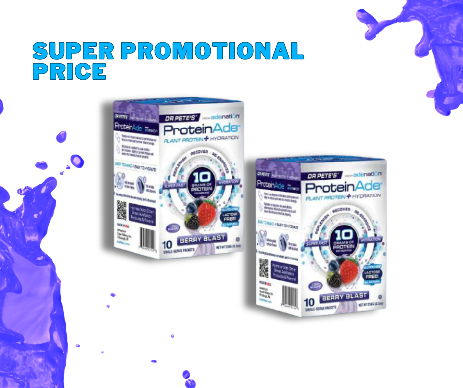 ProteinAde Berry Blast Boxes and Packets (Super Promotional Price)